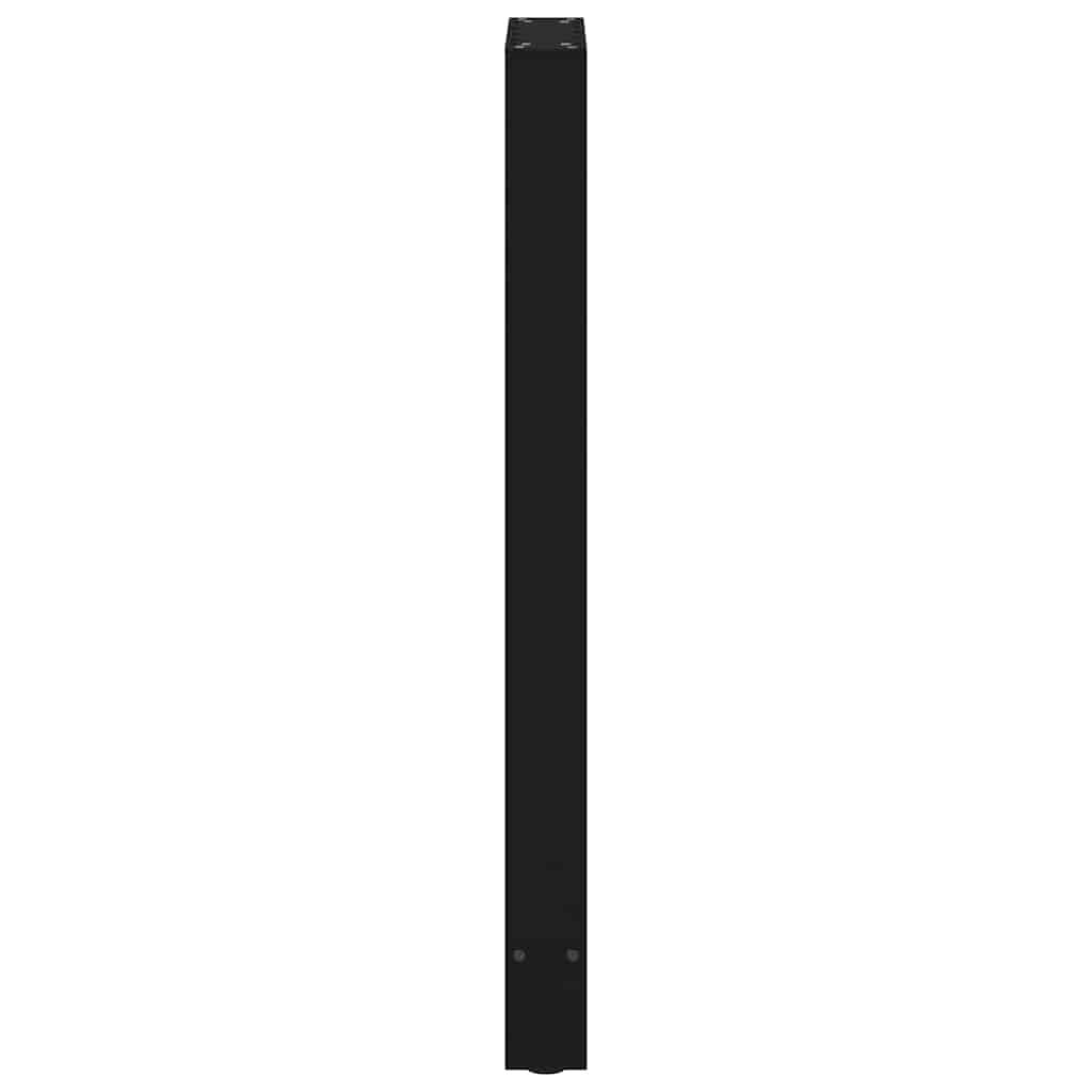 vidaXL Nogi do stołu barowego czarne 2 szt. 40x(100-101) cm stal