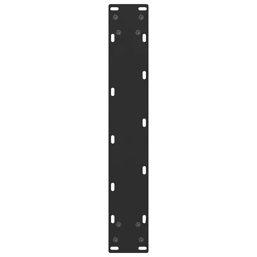 vidaXL Nogi do stołu barowego czarne 2 szt. 40x(100-101) cm stal