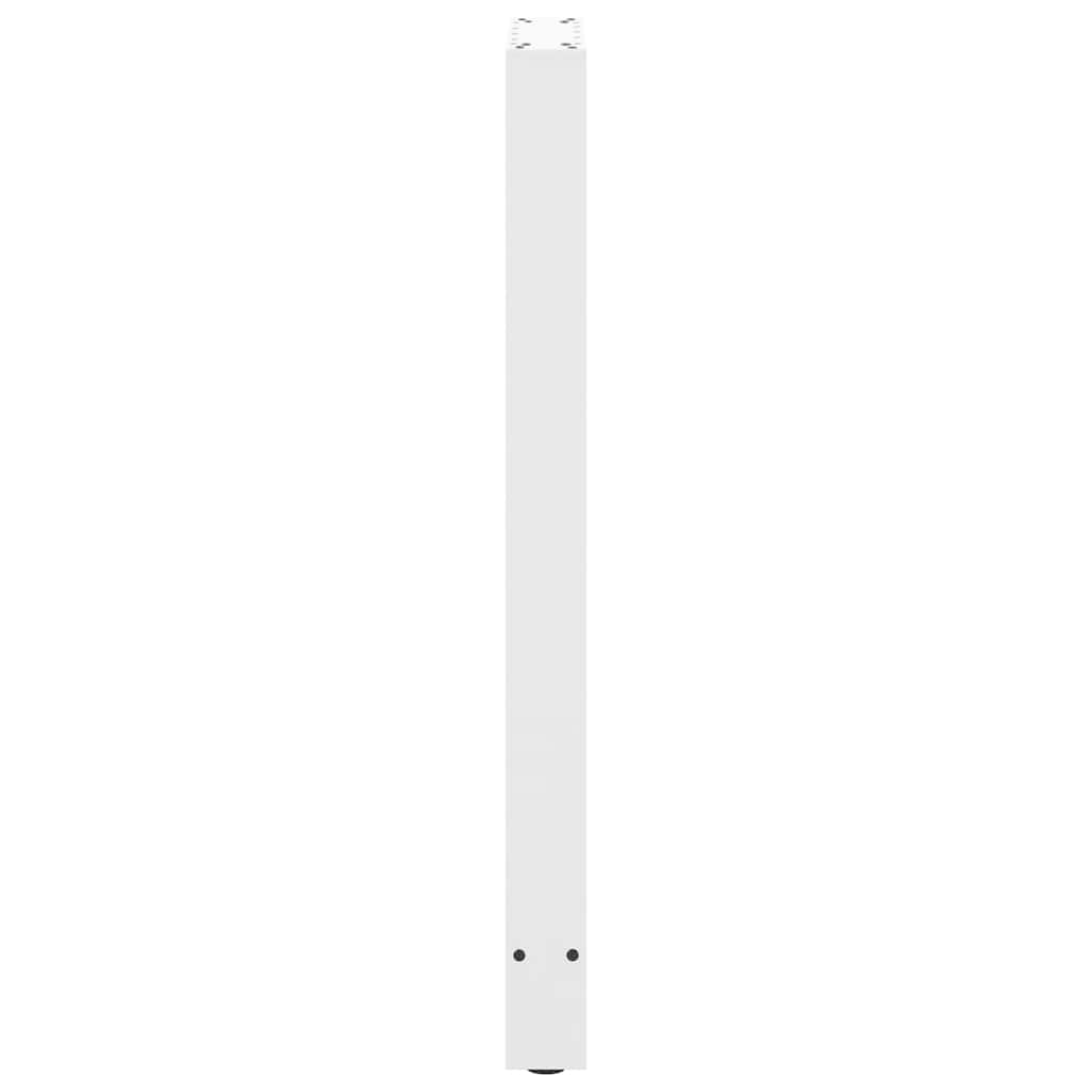 vidaXL Nogi do stołu barowego białe 2 szt. 40x(100-101) cm stal