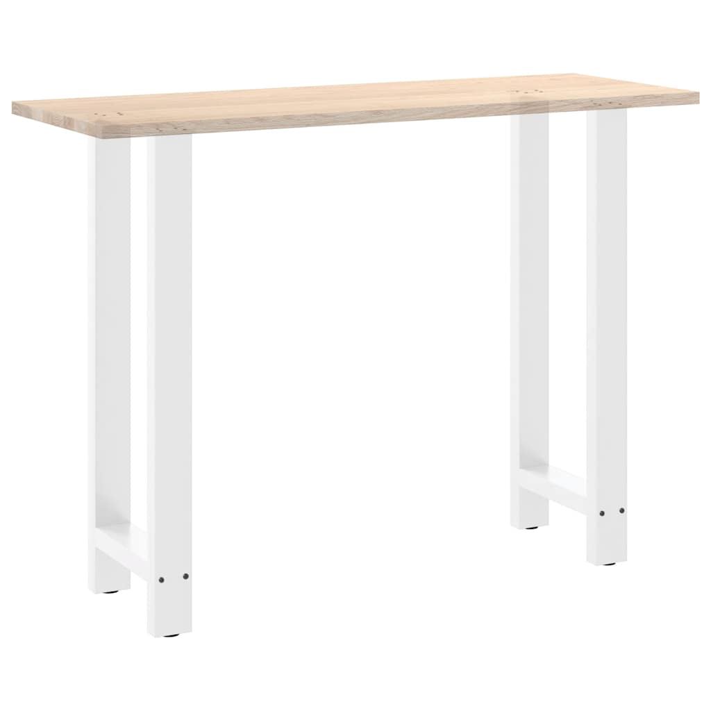 vidaXL Nogi do stołu barowego białe 2 szt. 40x(100-101) cm stal