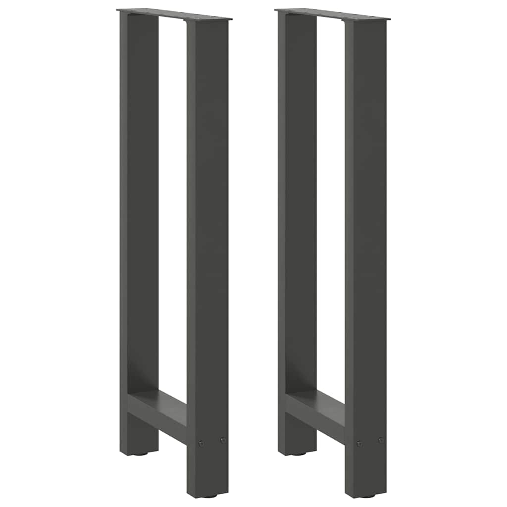 vidaXL Nogi do stołu barowego Antracyt 2 szt. 40x(100-101) cm Stal