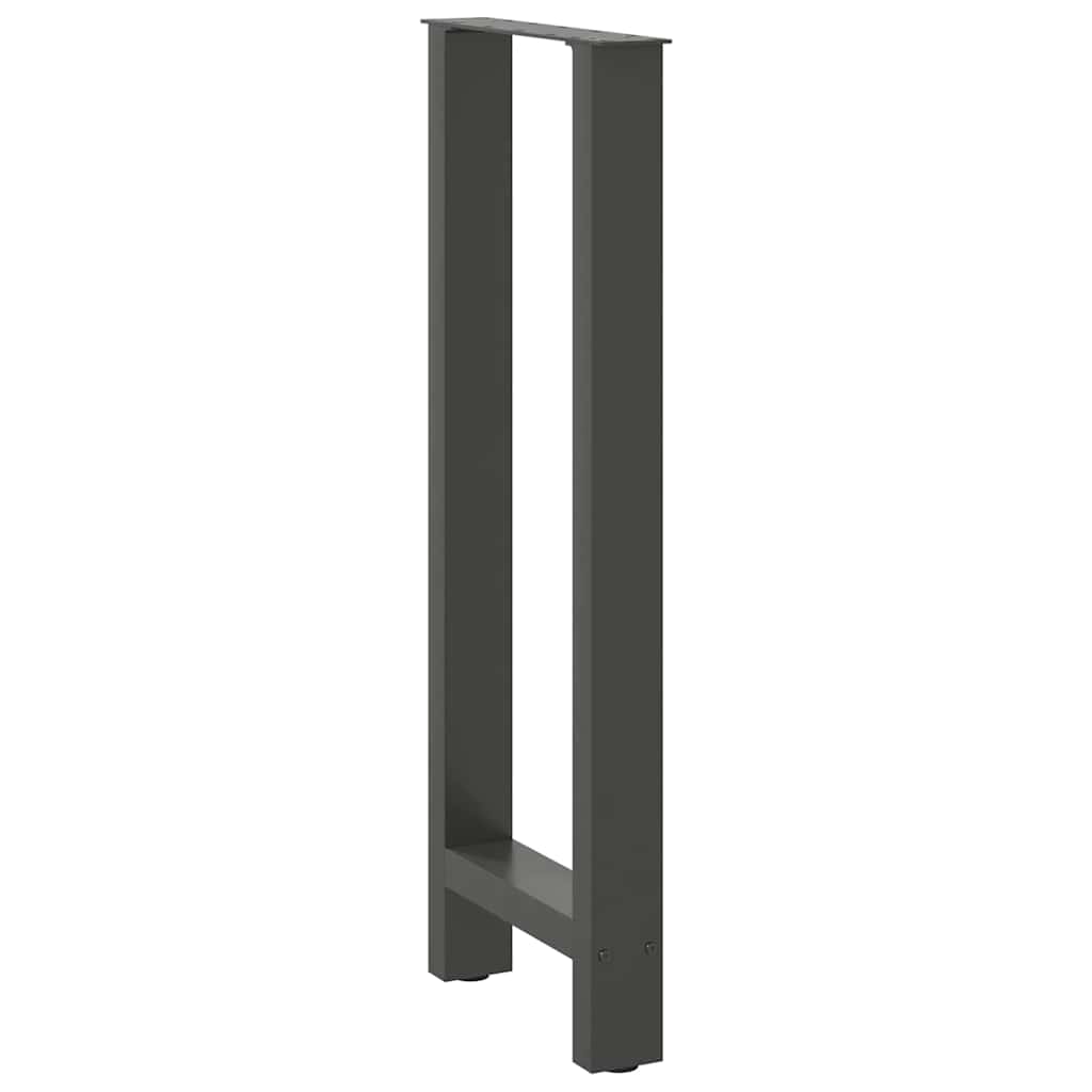 vidaXL Nogi do stołu barowego Antracyt 2 szt. 40x(100-101) cm Stal