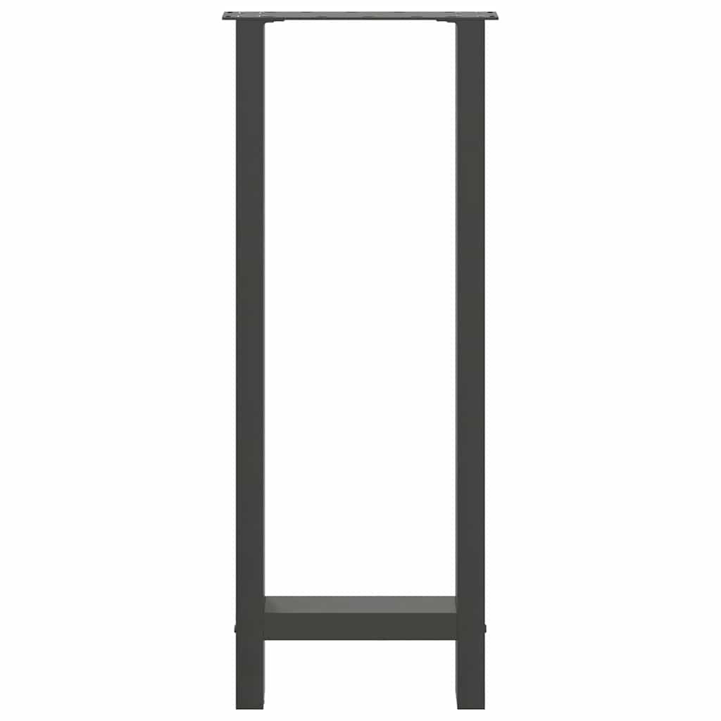 vidaXL Nogi do stołu barowego Antracyt 2 szt. 40x(100-101) cm Stal