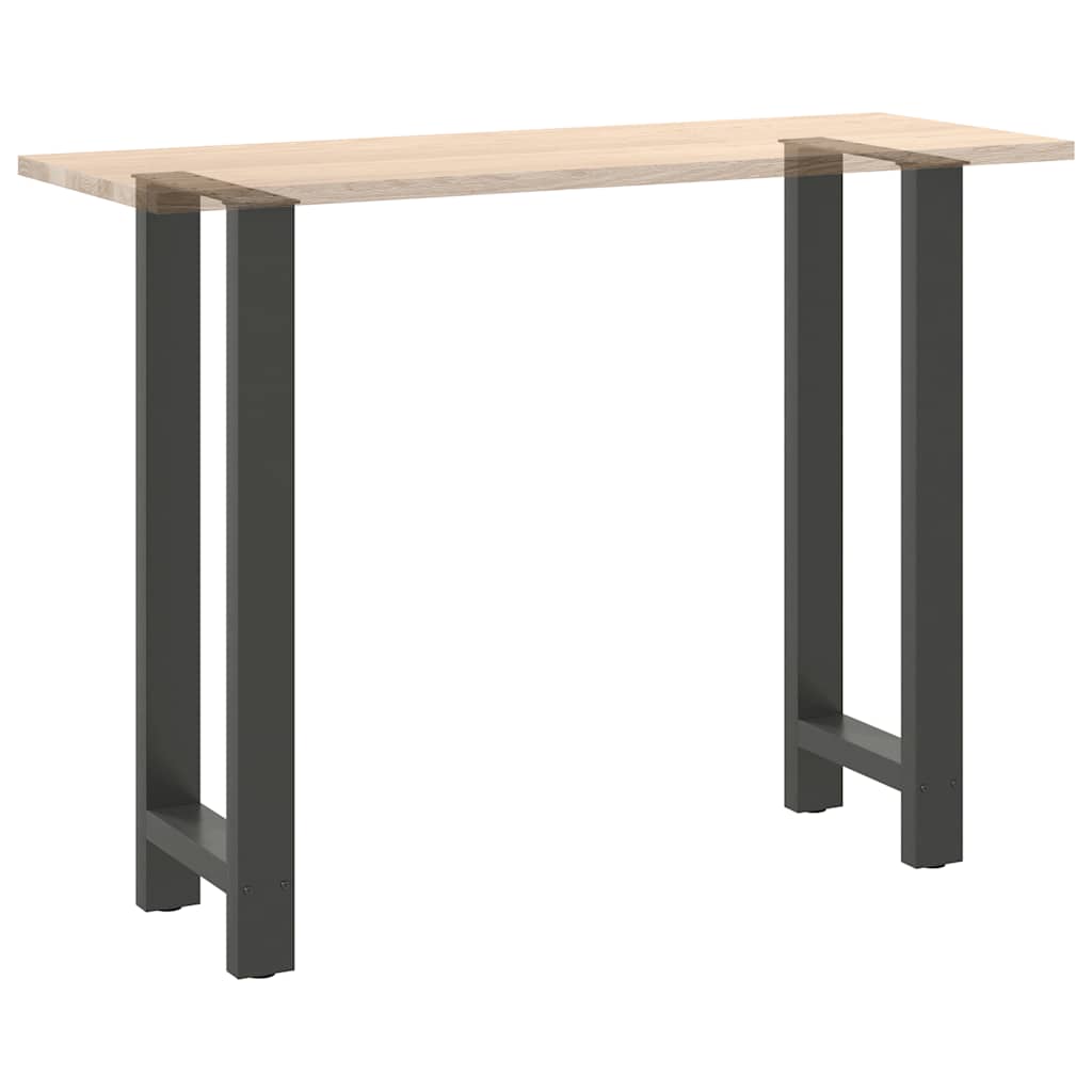 vidaXL Nogi do stołu barowego Antracyt 2 szt. 40x(100-101) cm Stal