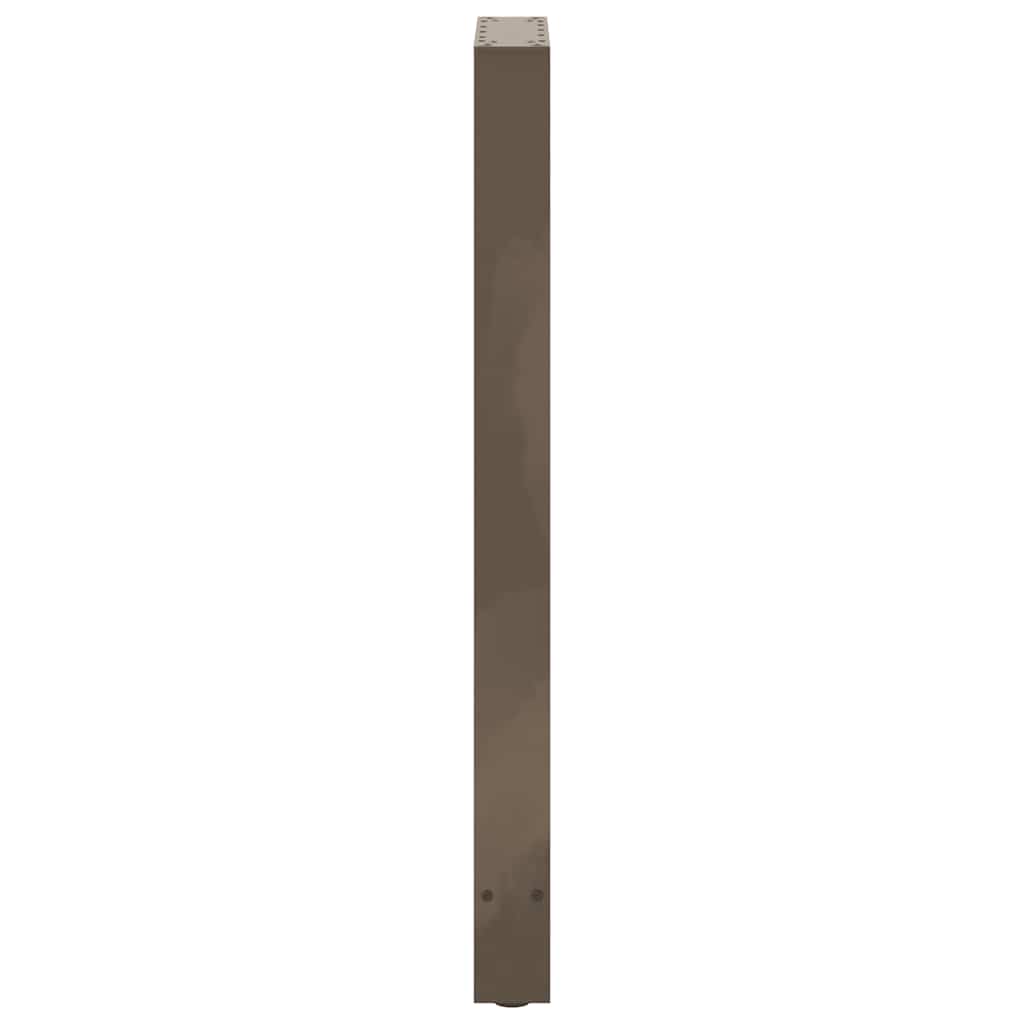 vidaXL Nogi do stołu barowego Naturalna stal 2 szt. 40x(100-101) cm Stal
