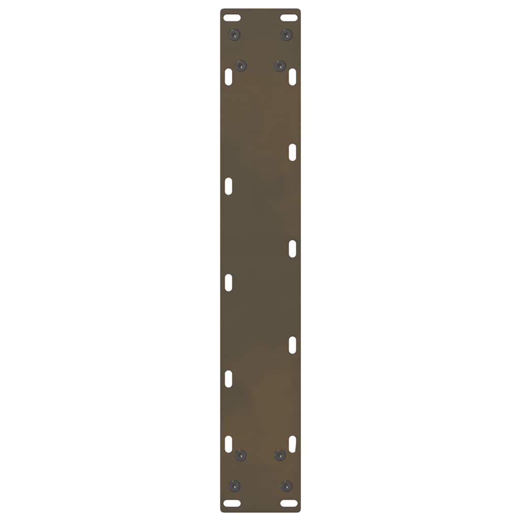 vidaXL Nogi do stołu barowego Naturalna stal 2 szt. 40x(100-101) cm Stal