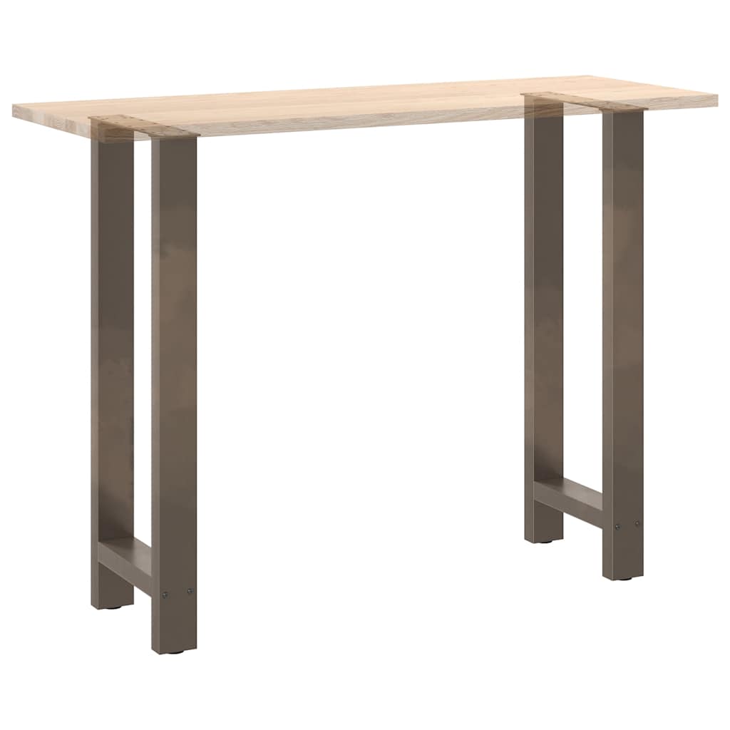 vidaXL Nogi do stołu barowego Naturalna stal 2 szt. 40x(100-101) cm Stal
