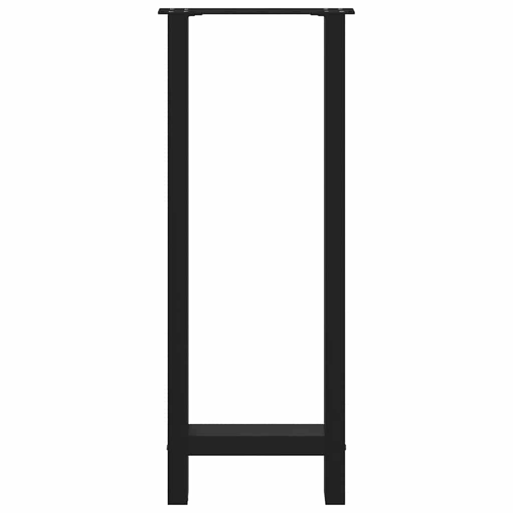 vidaXL Nogi do stołu barowego czarne 2 szt. 50x(100-101) cm stal