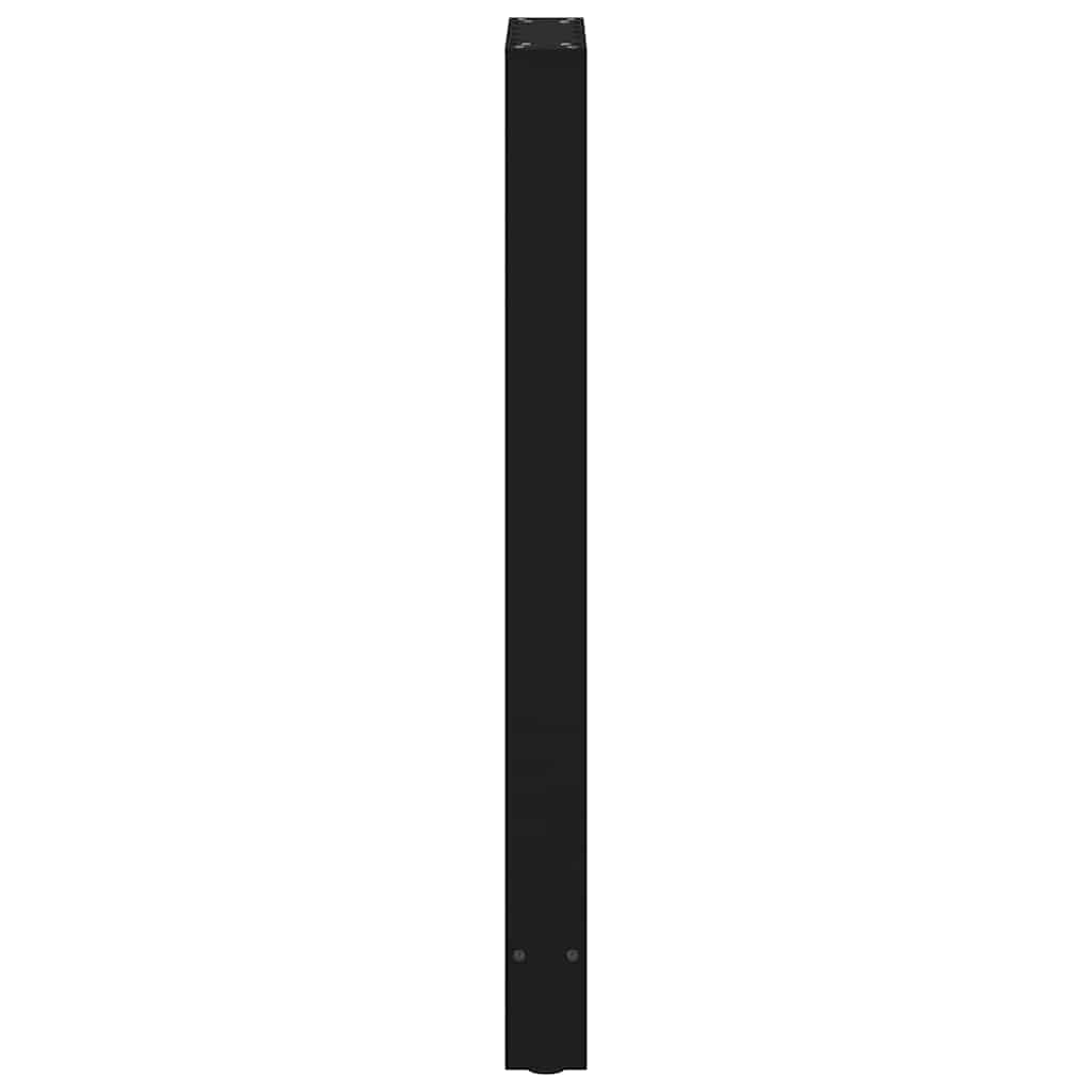 vidaXL Nogi do stołu barowego czarne 2 szt. 50x(100-101) cm stal