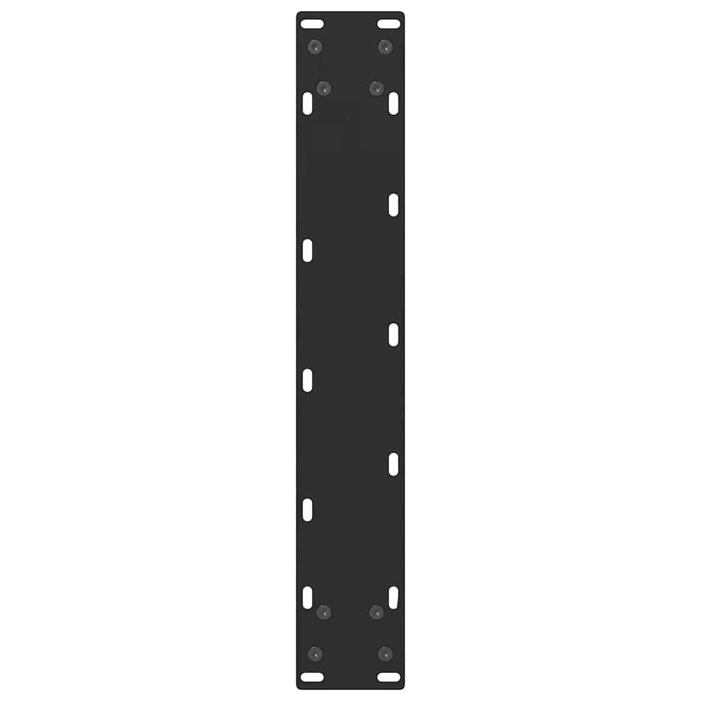 vidaXL Nogi do stołu barowego czarne 2 szt. 50x(100-101) cm stal