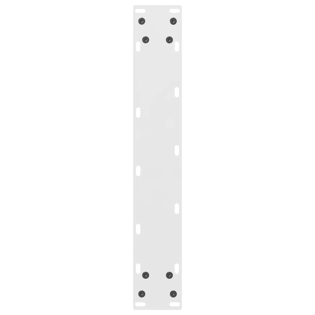 vidaXL Nogi do stołu barowego białe 2 szt. 50x(100-101) cm stal