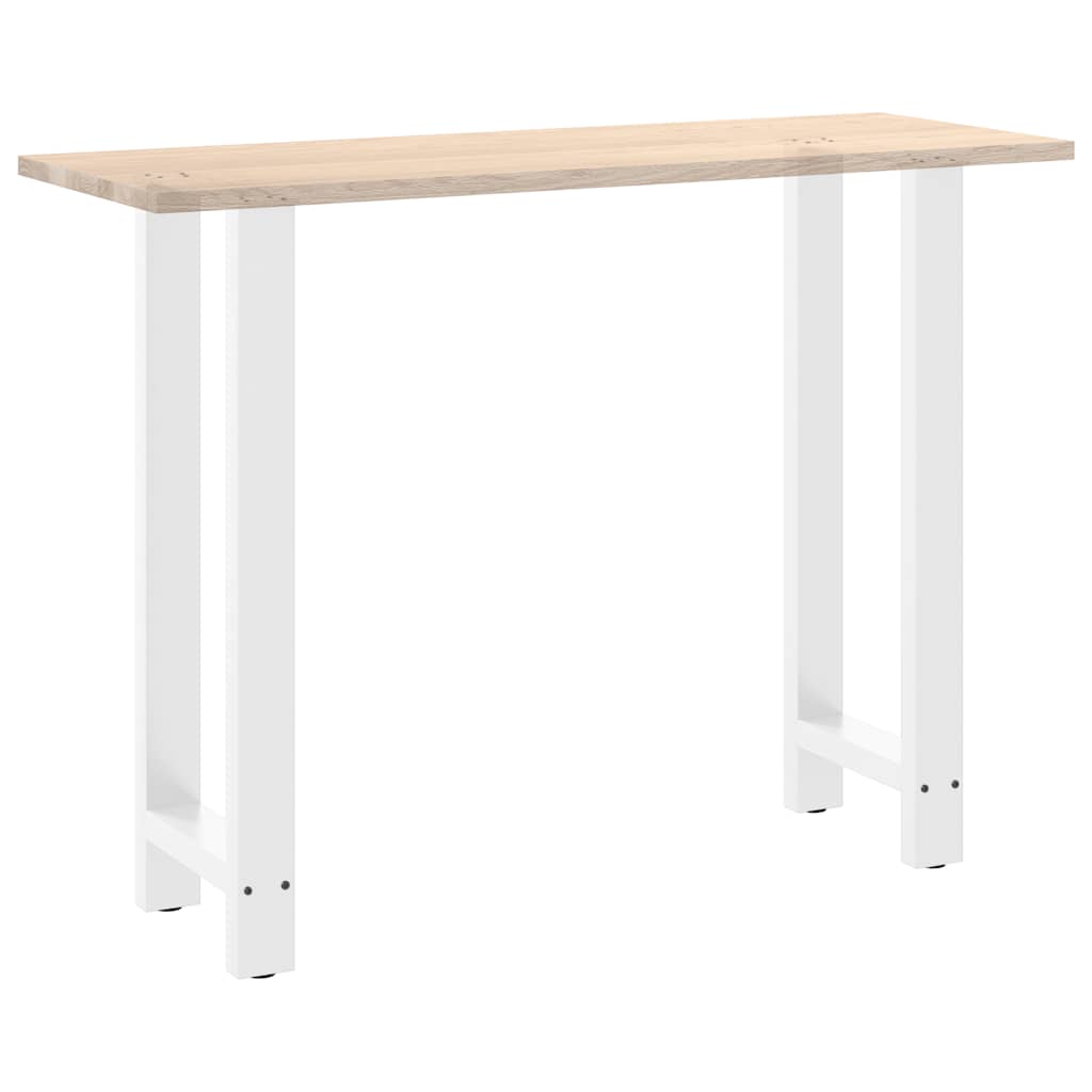 vidaXL Nogi do stołu barowego białe 2 szt. 50x(100-101) cm stal