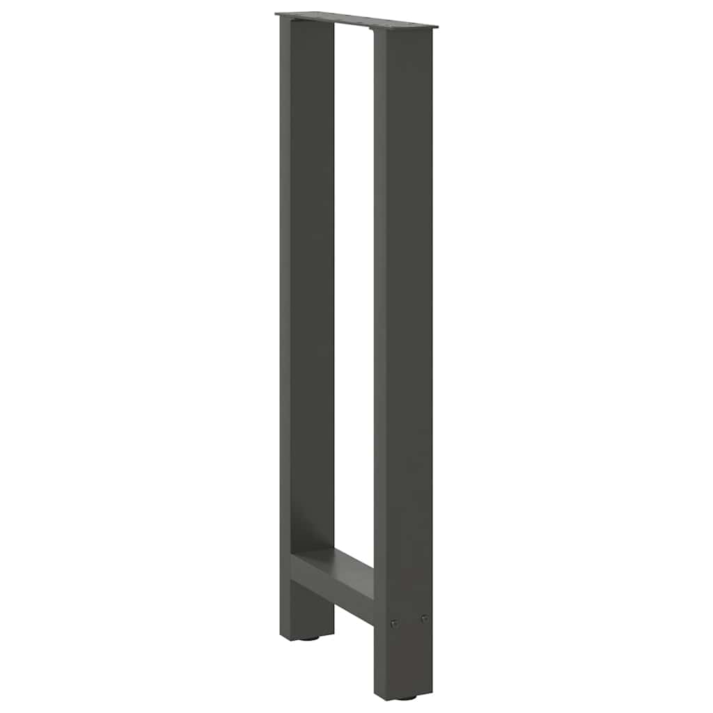 vidaXL Nogi do stołu barowego Antracyt 2 szt. 50x(100-101) cm Stal