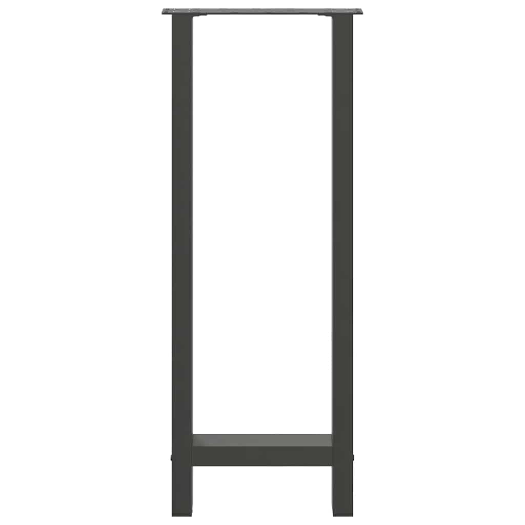vidaXL Nogi do stołu barowego Antracyt 2 szt. 50x(100-101) cm Stal
