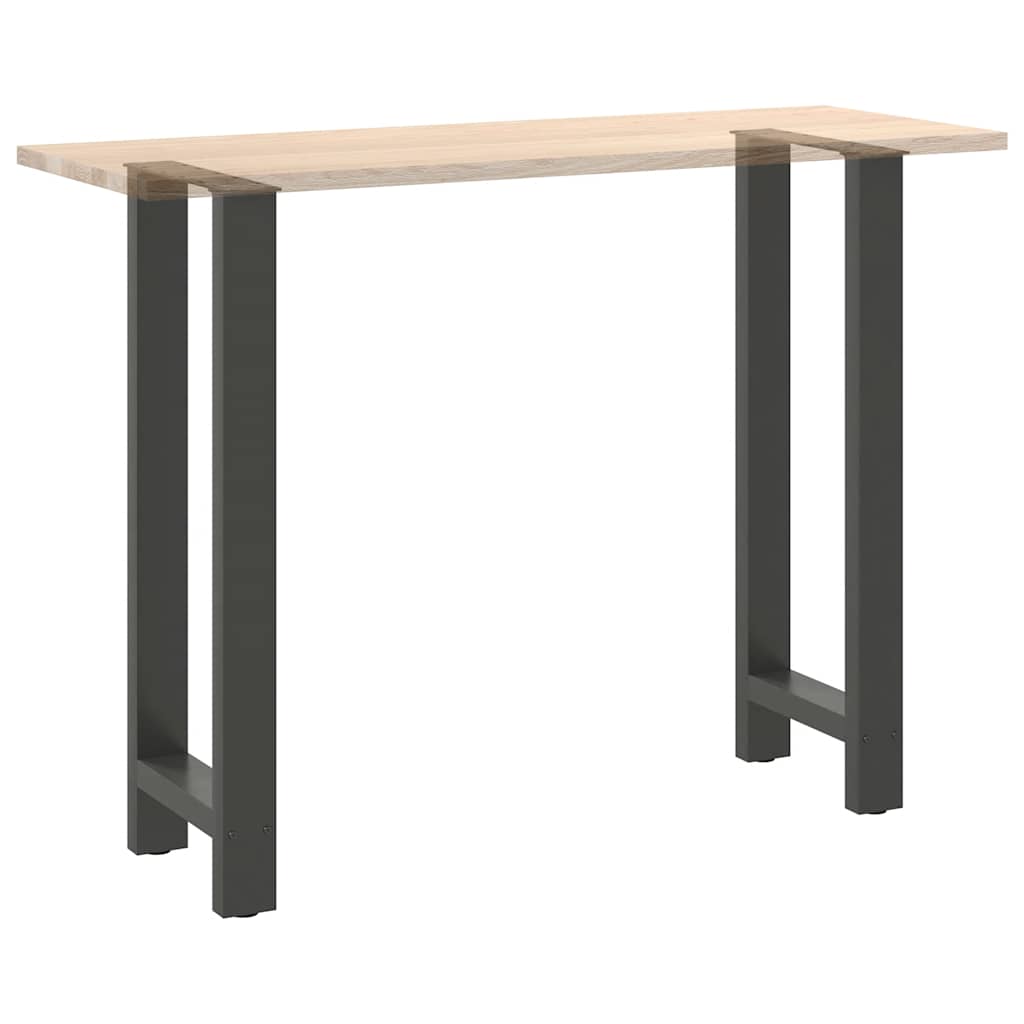 vidaXL Nogi do stołu barowego Antracyt 2 szt. 50x(100-101) cm Stal
