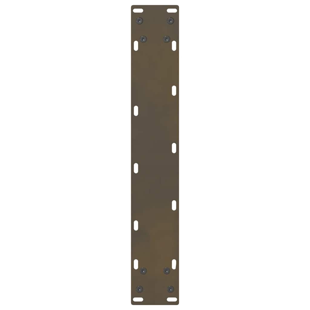 vidaXL Nogi do stołu barowego Naturalna stal 2 szt. 50x(100-101) cm Stal