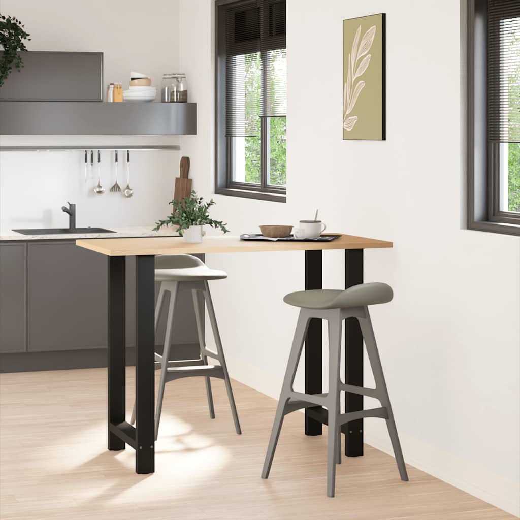 vidaXL Nogi do stołu barowego czarne 2 szt. 60x(100-101) cm stal