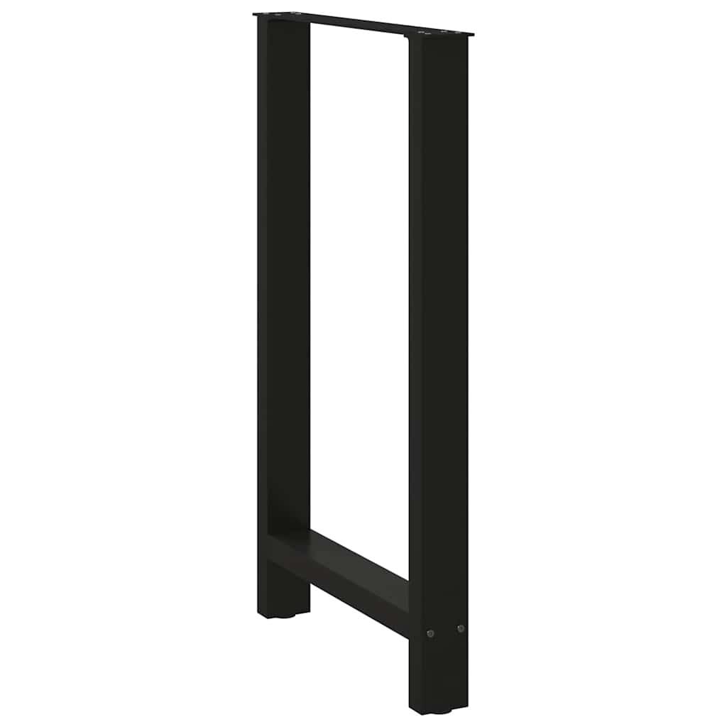 vidaXL Nogi do stołu barowego czarne 2 szt. 60x(100-101) cm stal