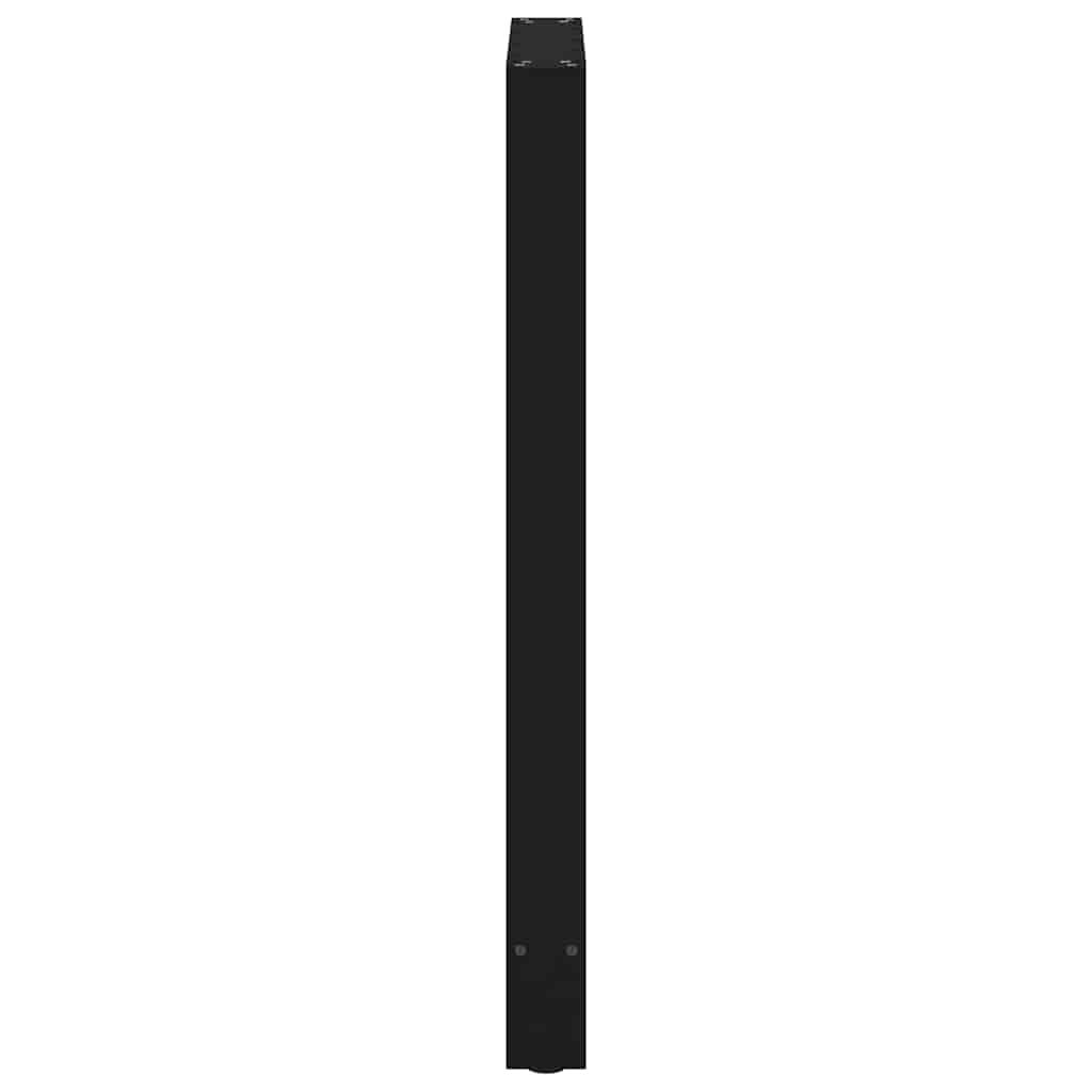 vidaXL Nogi do stołu barowego czarne 2 szt. 60x(100-101) cm stal