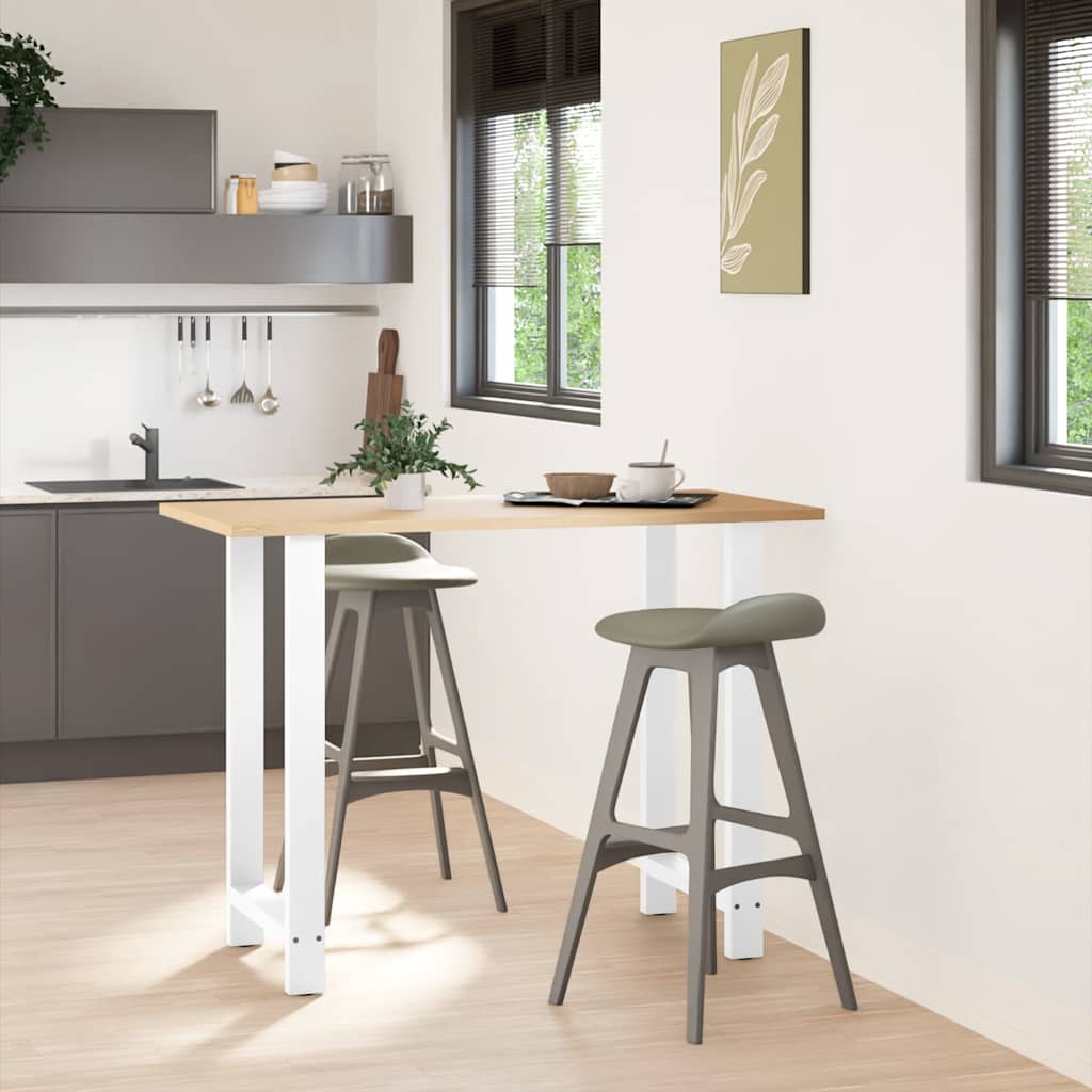 vidaXL Nogi do stołu barowego białe 2 szt. 60x(100-101) cm stal