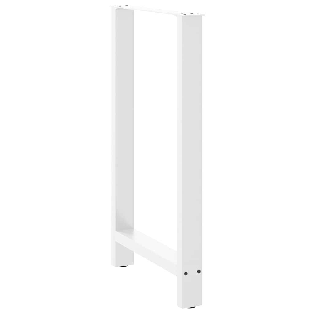 vidaXL Nogi do stołu barowego białe 2 szt. 60x(100-101) cm stal