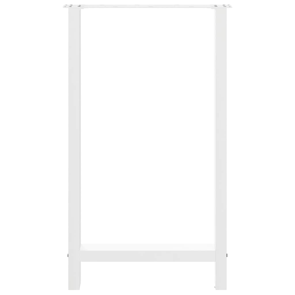 vidaXL Nogi do stołu barowego białe 2 szt. 60x(100-101) cm stal