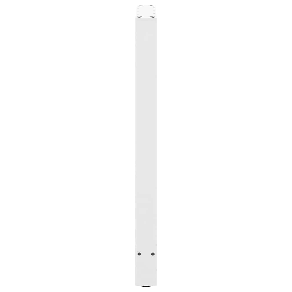 vidaXL Nogi do stołu barowego białe 2 szt. 60x(100-101) cm stal