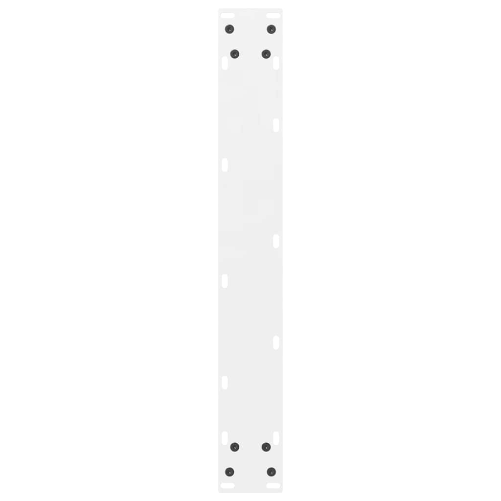 vidaXL Nogi do stołu barowego białe 2 szt. 60x(100-101) cm stal