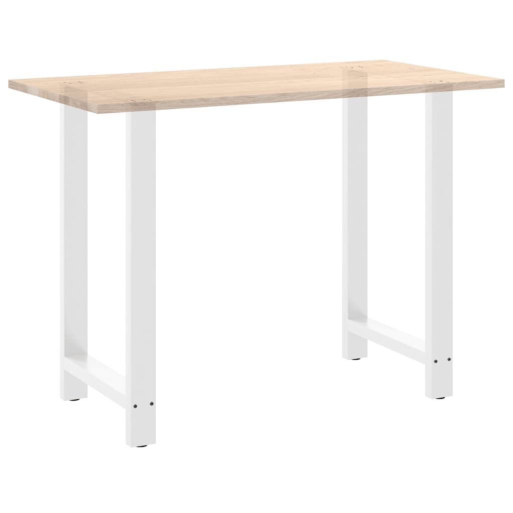 vidaXL Nogi do stołu barowego białe 2 szt. 60x(100-101) cm stal