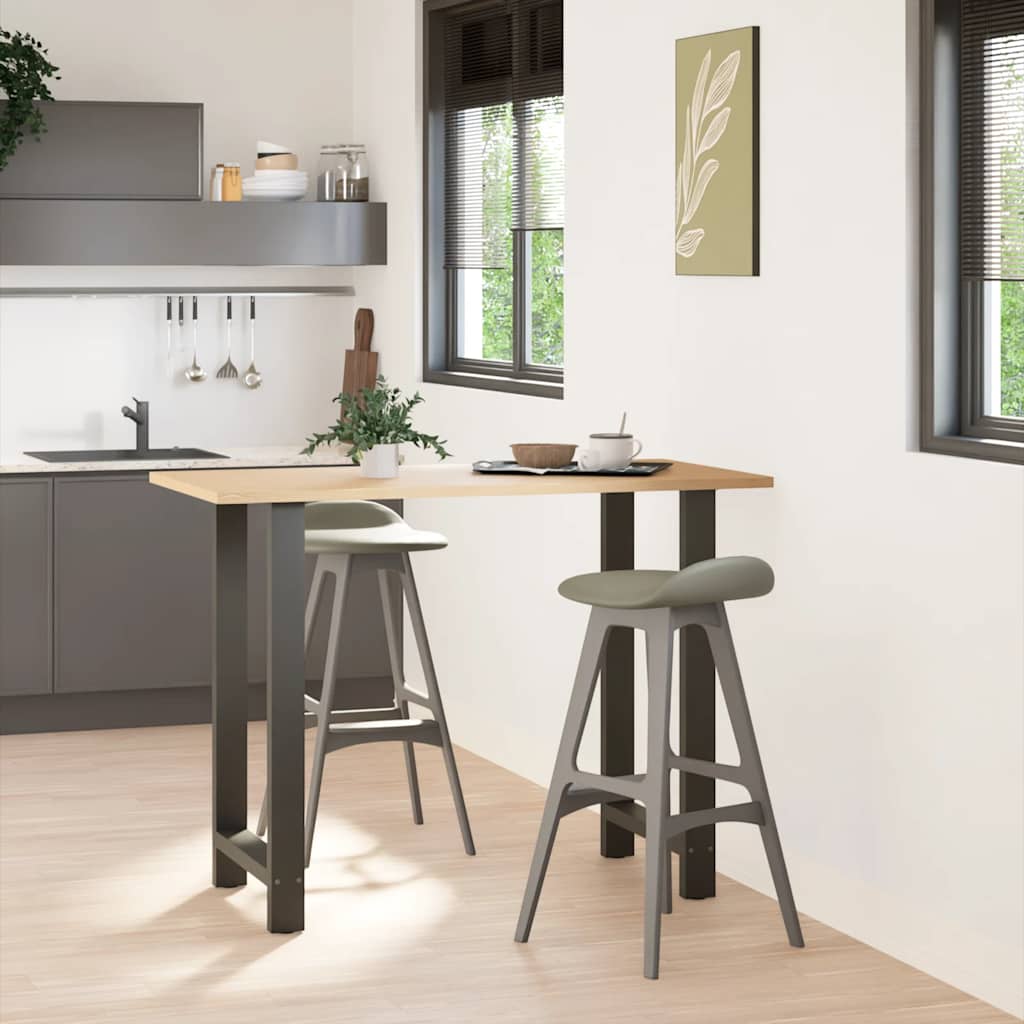 vidaXL Nogi do stołu barowego Antracyt 2 szt. 60x(100-101) cm Stal