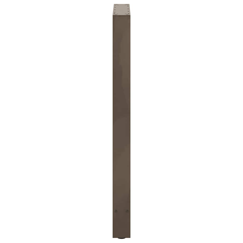 vidaXL Nogi do stołu barowego Naturalna stal 2 szt. 60x(100-101) cm Stal