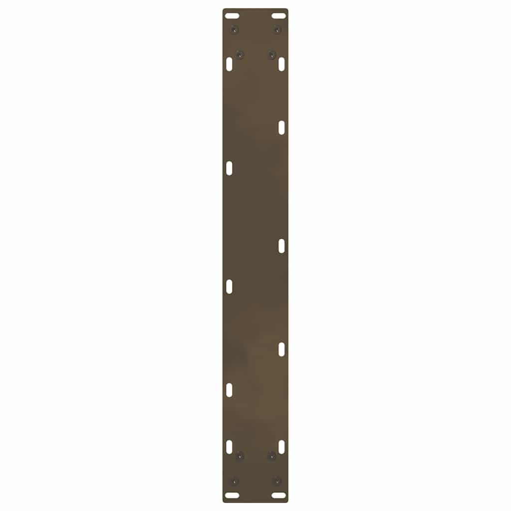 vidaXL Nogi do stołu barowego Naturalna stal 2 szt. 60x(100-101) cm Stal