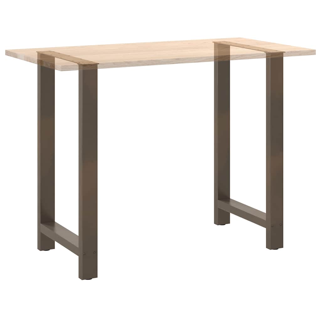 vidaXL Nogi do stołu barowego Naturalna stal 2 szt. 60x(100-101) cm Stal