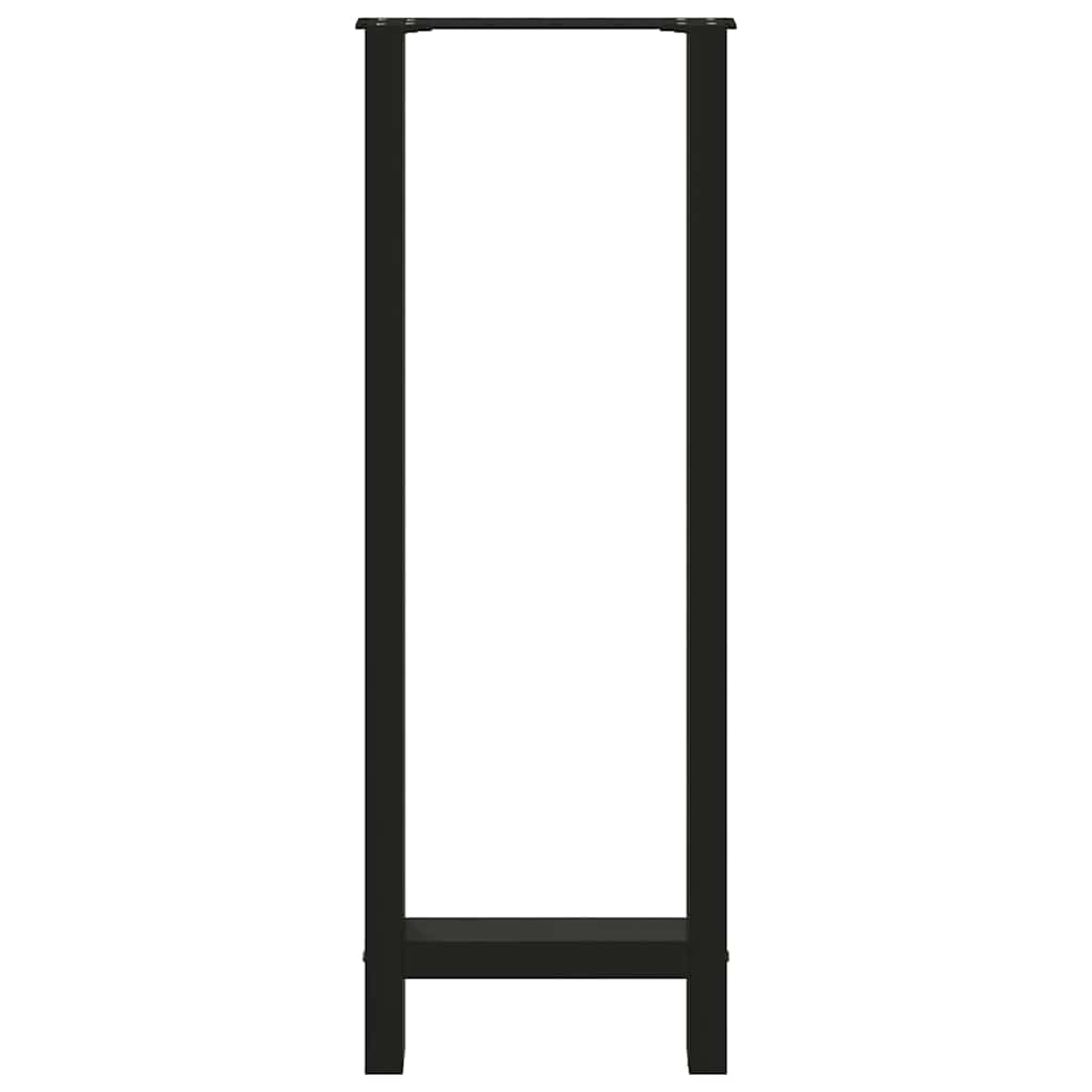 vidaXL Nogi do stołu barowego czarne 2 szt. 40x(110-111) cm stal