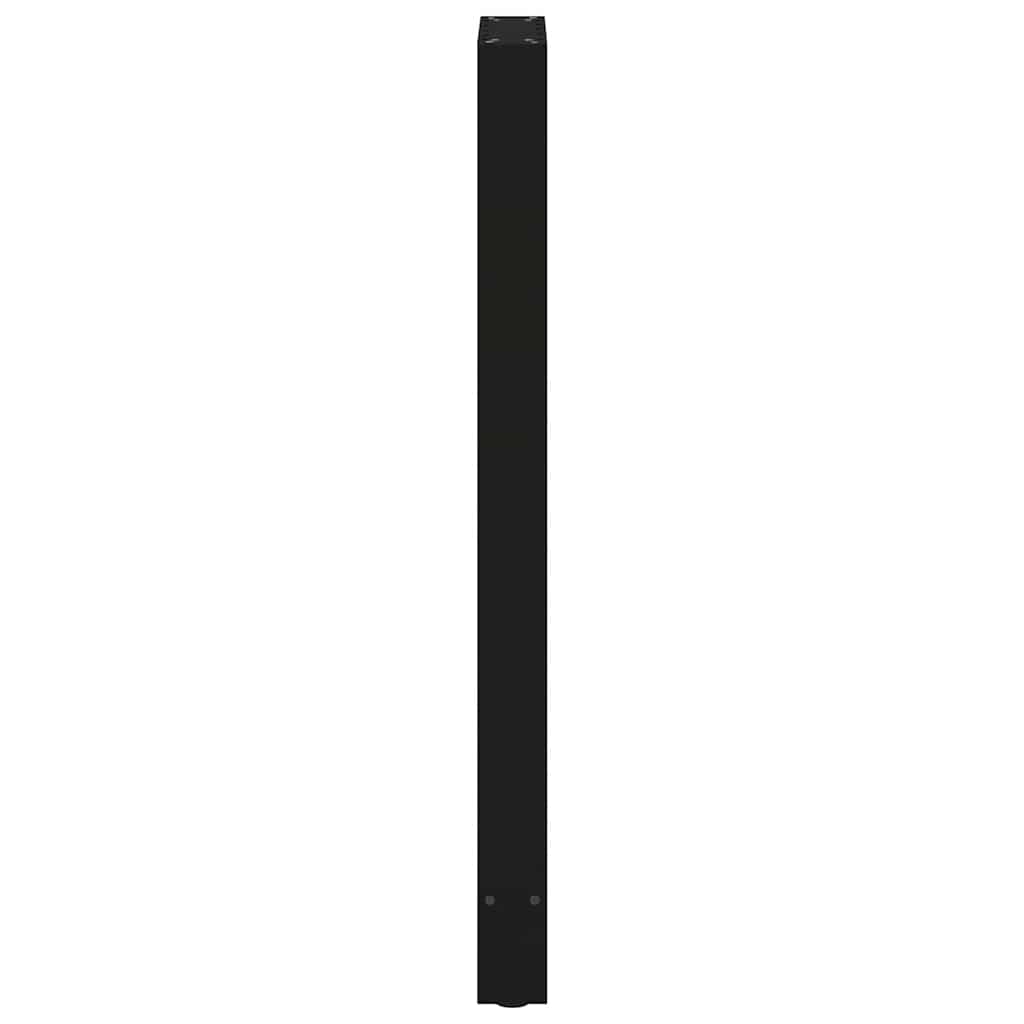 vidaXL Nogi do stołu barowego czarne 2 szt. 40x(110-111) cm stal