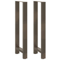 vidaXL Nogi do stołu barowego Naturalna stal 2 szt. 40x(110-111) cm Stal