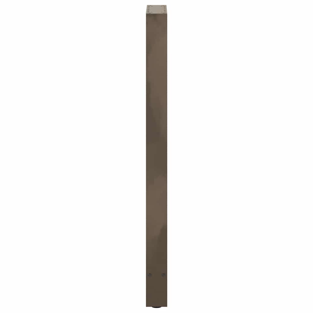 vidaXL Nogi do stołu barowego Naturalna stal 2 szt. 40x(110-111) cm Stal