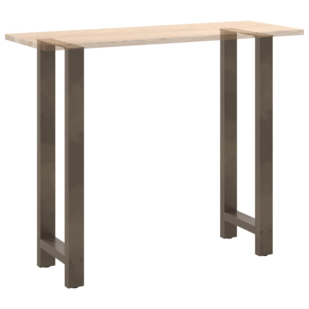 vidaXL Nogi do stołu barowego Naturalna stal 2 szt. 40x(110-111) cm Stal