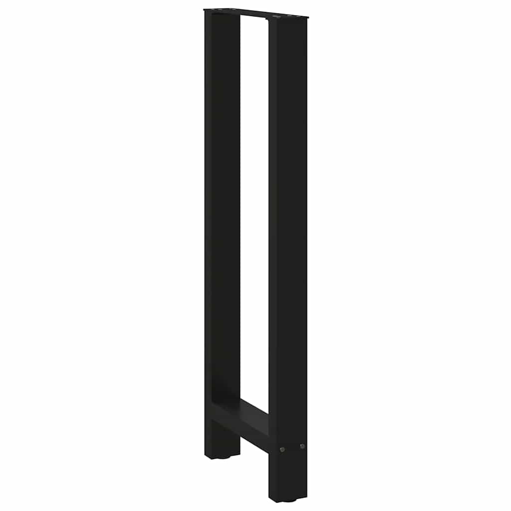 vidaXL Nogi do stołu barowego czarne 2 szt. 50x(110-111) cm stal