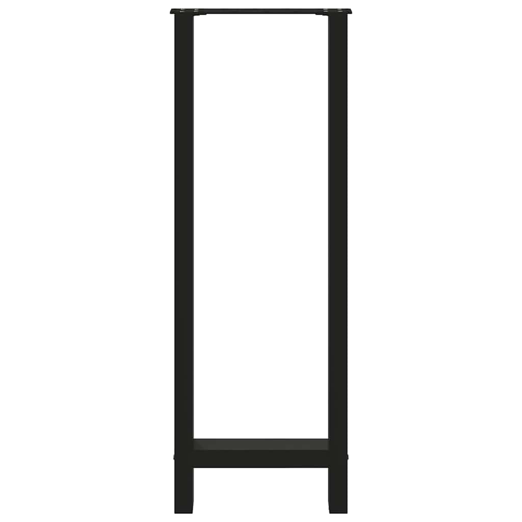 vidaXL Nogi do stołu barowego czarne 2 szt. 50x(110-111) cm stal