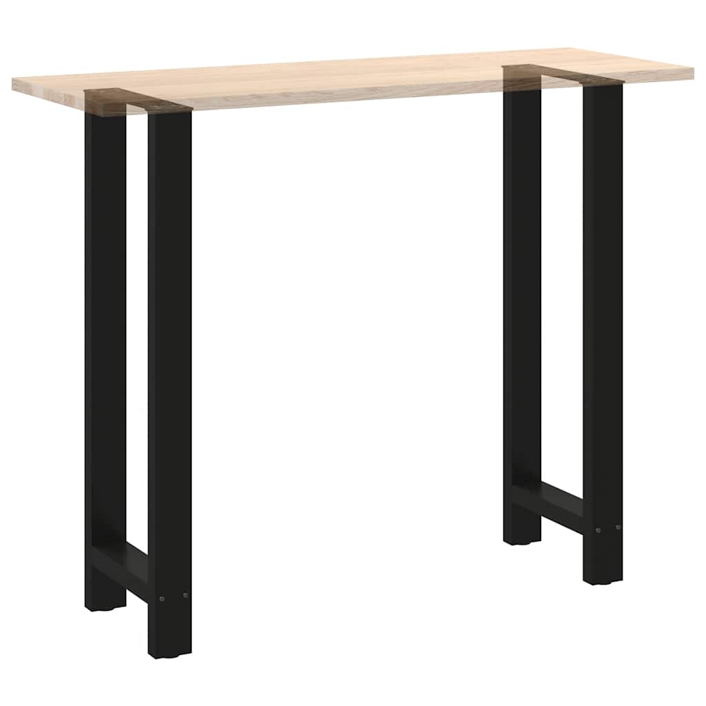 vidaXL Nogi do stołu barowego czarne 2 szt. 50x(110-111) cm stal
