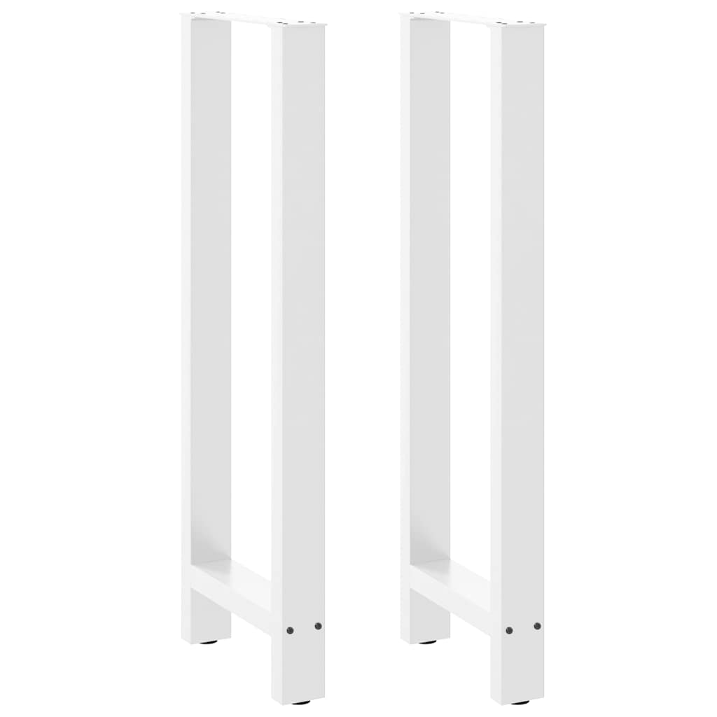 vidaXL Nogi do stołu barowego białe 2 szt. 50x(110-111) cm stal