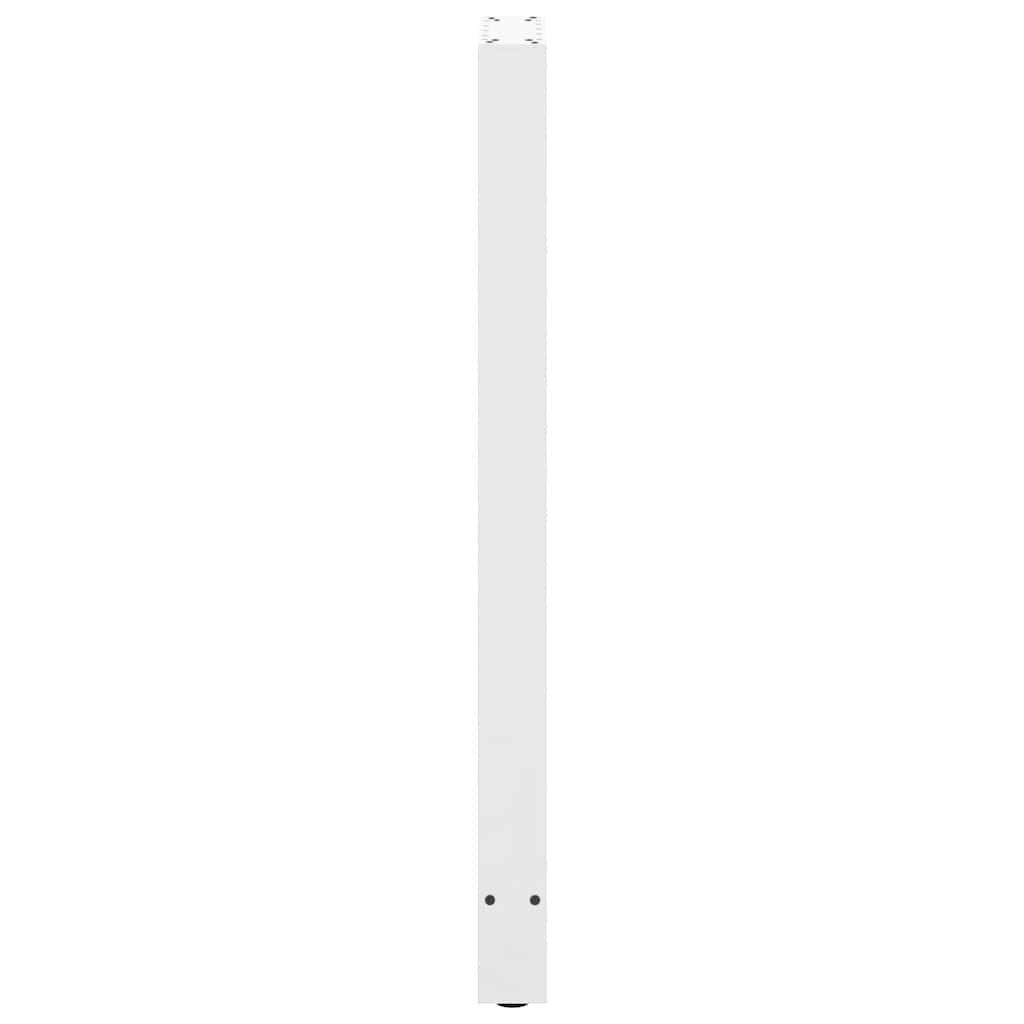 vidaXL Nogi do stołu barowego białe 2 szt. 50x(110-111) cm stal