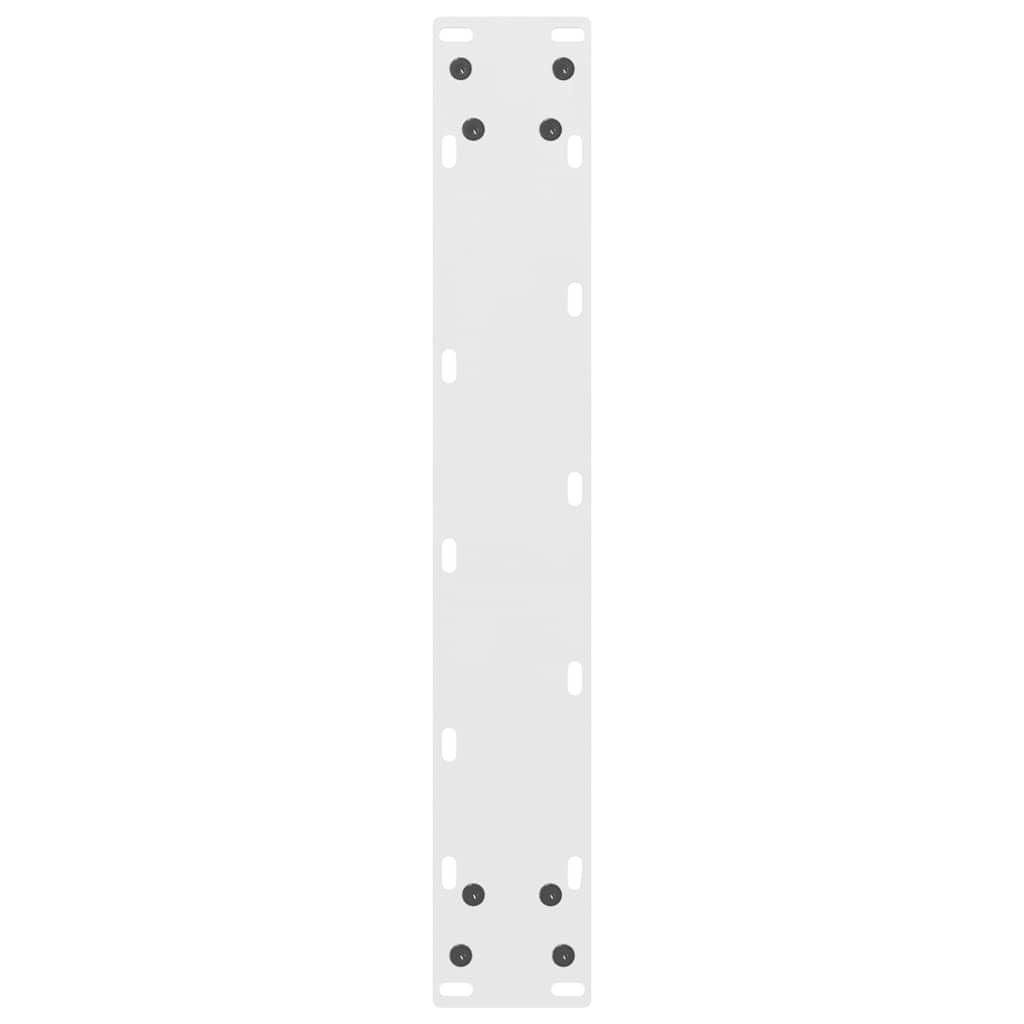 vidaXL Nogi do stołu barowego białe 2 szt. 50x(110-111) cm stal