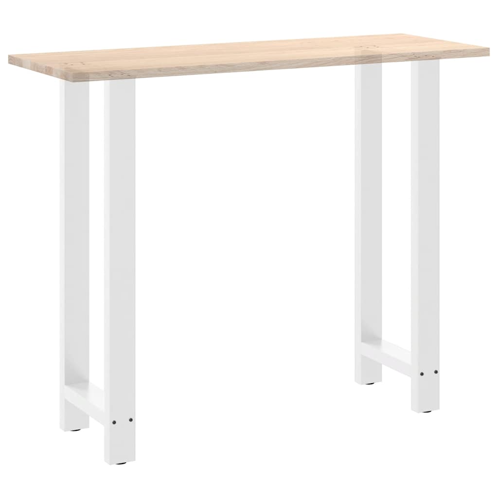 vidaXL Nogi do stołu barowego białe 2 szt. 50x(110-111) cm stal