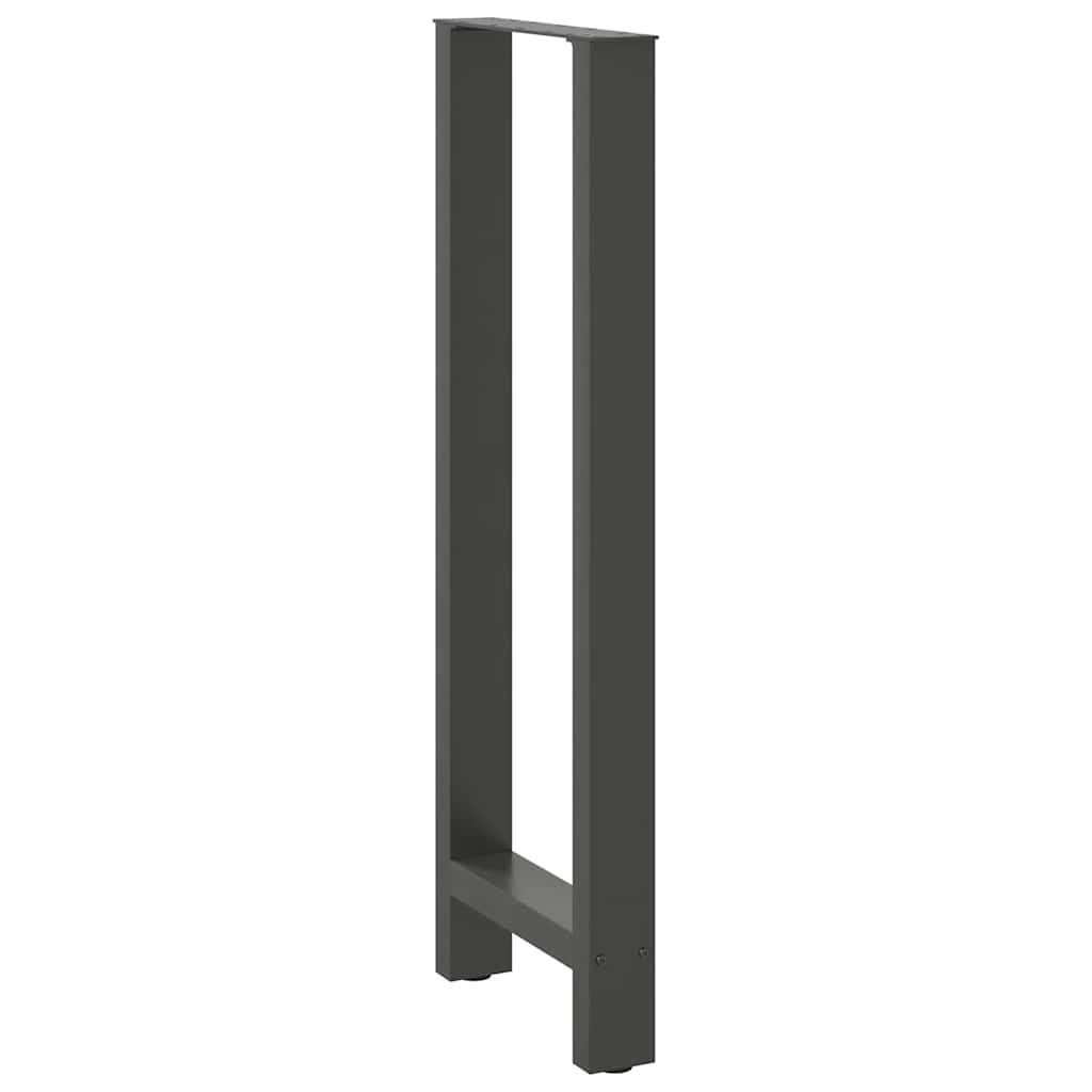 vidaXL Nogi do stołu barowego Antracyt 2 szt. 50x(110-111) cm Stal