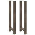 vidaXL Nogi do stołu barowego Naturalna stal 2 szt. 50x(110-111) cm Stal