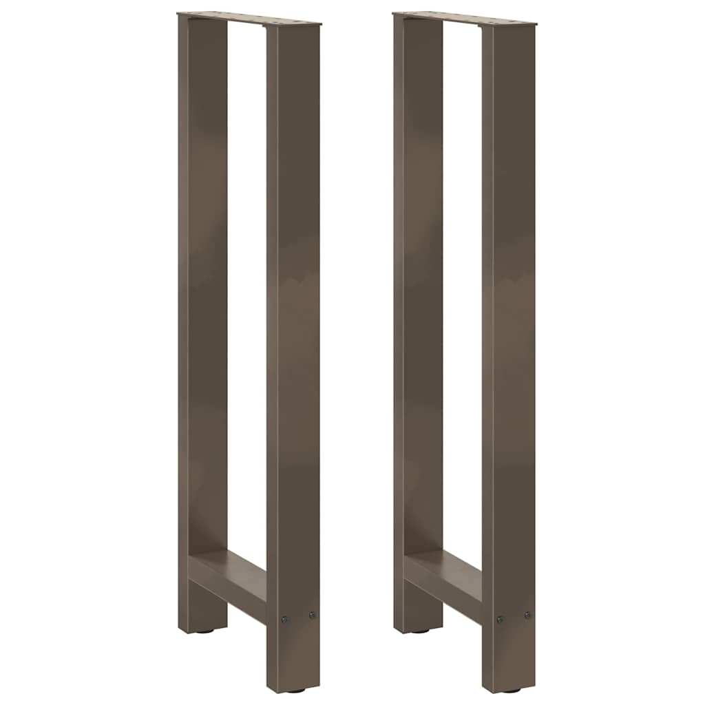 vidaXL Nogi do stołu barowego Naturalna stal 2 szt. 50x(110-111) cm Stal