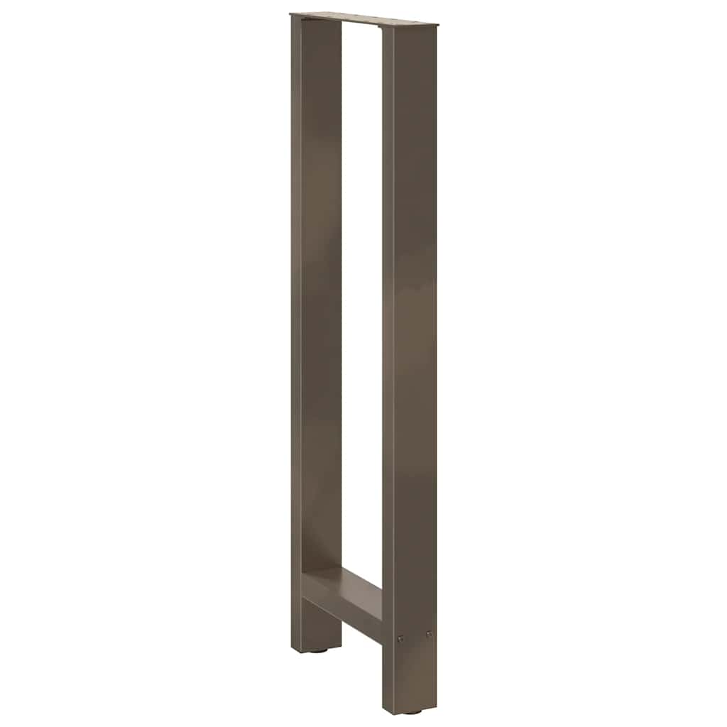 vidaXL Nogi do stołu barowego Naturalna stal 2 szt. 50x(110-111) cm Stal