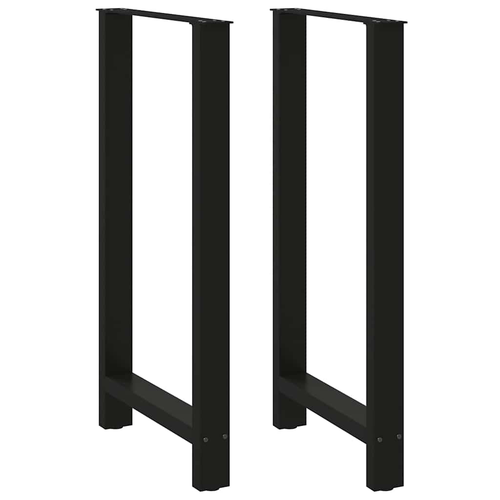 vidaXL Nogi do stołu barowego czarne 2 szt. 60x(110-111) cm stal